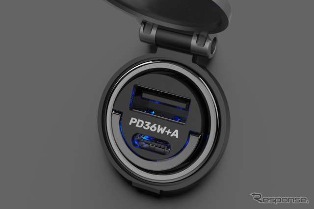 Kashimura・DC-PD36W USB 2ポート 自動判定 コンパクト（DC-071）