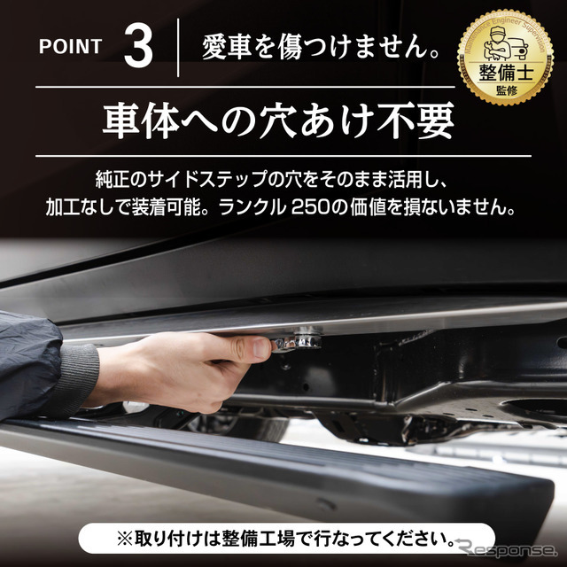 CRAFTWORKS『ランクル250』専用「電動サイドステップ」