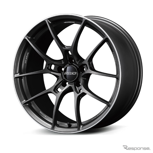 レイズ VOLK RACING G025 マットガンブラック/リムエッジDC