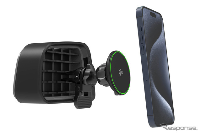 Kashimura・Qi2マグネットワイヤレス充電器 エアコン取り付け（KW-56）