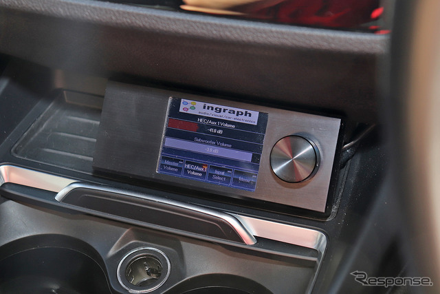 「単体DSP」が搭載されたオーディオカーの一例（製作ショップ：イングラフ＜青森県＞）。