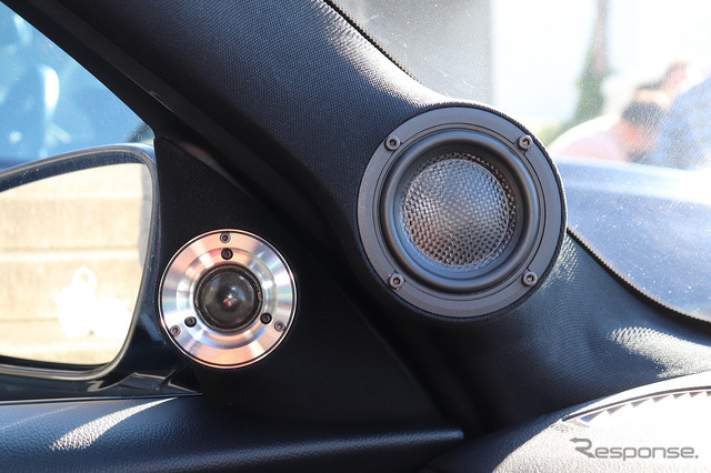 「単体DSP」が搭載されたオーディオカーの一例（製作ショップ：イングラフ＜青森県＞）。