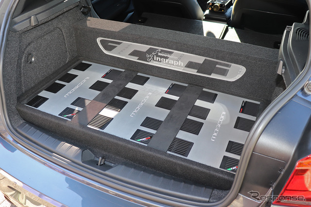 「単体DSP」が搭載されたオーディオカーの一例（製作ショップ：イングラフ＜青森県＞）。