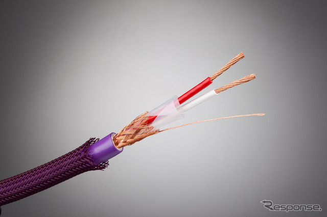 カー用の「スピーカーケーブル」の一例（チェルノフケーブル）。