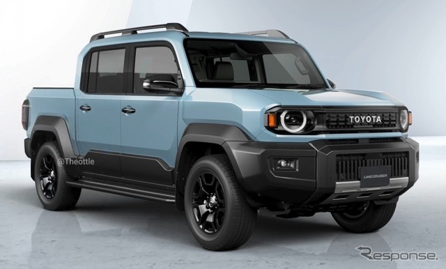 トヨタ ランドクルーザーFJ ピックアップトラックの予想CG