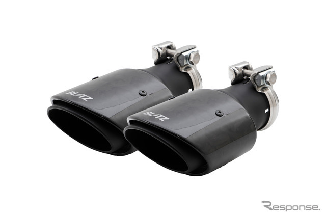 ブリッツ ニュルスペック・カスタムエディション 交換用Φ108オーバルのテールパーツ フォージドカーボンテール（FC）