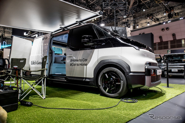 キア PV5パッセンジャーのキャンピングカー仕様（ジャパンモビリティショー2025）