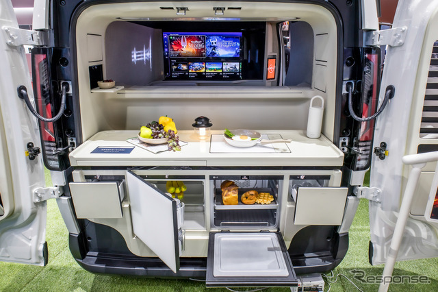 キア PV5パッセンジャーのキャンピングカー仕様（ジャパンモビリティショー2025）