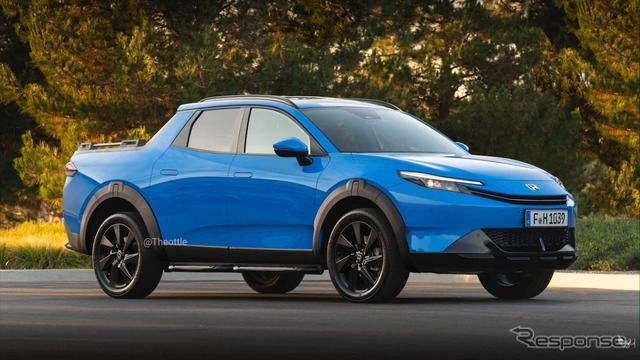 ホンダ プレリュード　ピックアップトラックの予想CG