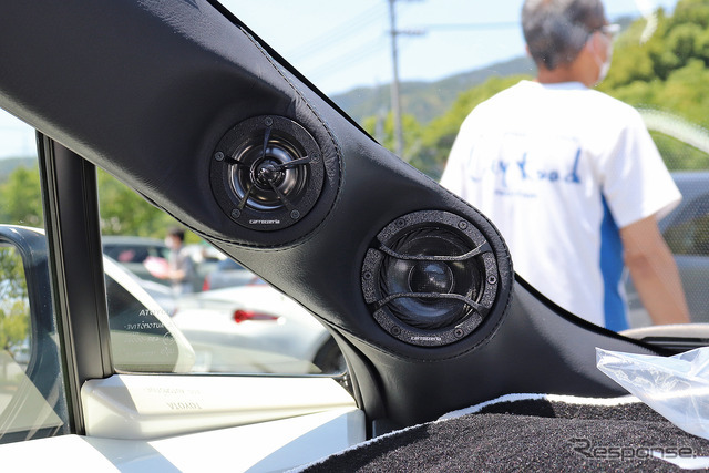 「単体サブウーファー」が搭載されたオーディオカーの一例（製作ショップ：シティロード福山（広島県福山市）。