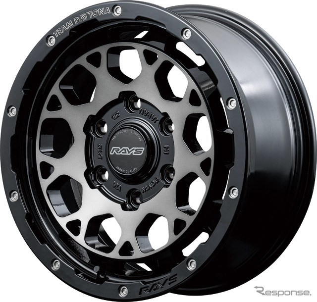 RAYS チームデイトナ M9+ ブラック/ディスククリアスモーク