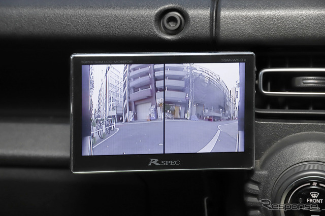 マルチVIEWフロントカメラの左右分割表示