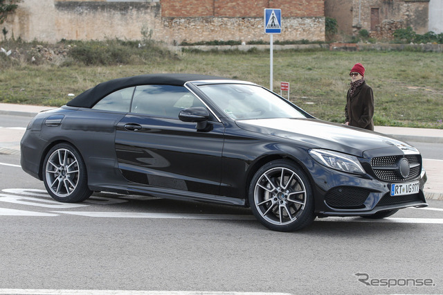 メルセデス AMG C43カブリオレ スクープ写真