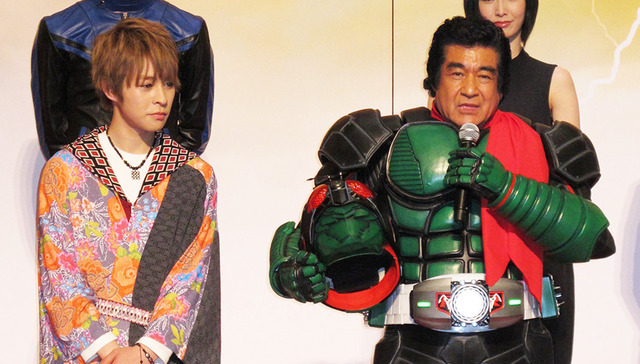 藤岡弘、＆西銘駿／『仮面ライダー1号』完成披露イベント