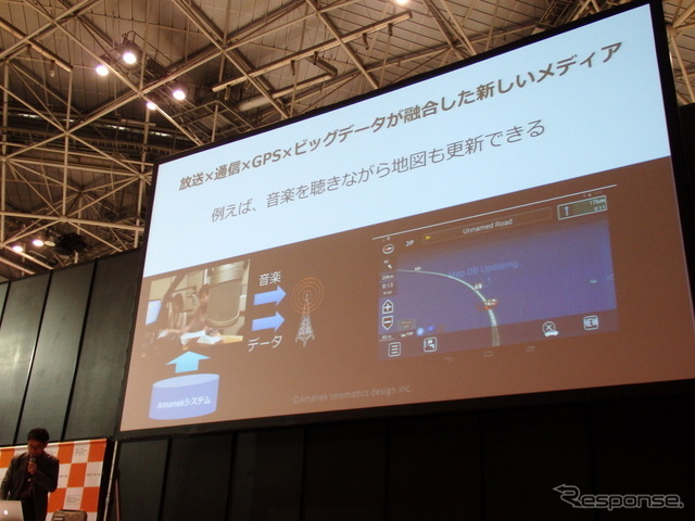 アマネク・テレマティクスデザインCEOの今井武氏によるプレゼンテーション（ATTT16）