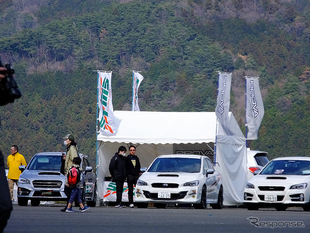 2500人が駆けつけたスバルファンミーティング（3月27日、栃木県佐野市・スバル研究実験センター）