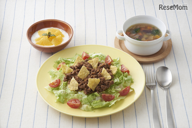 「学生のためのおいしい自炊料理教室」メニュー例