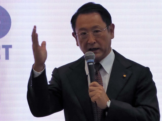 トヨタの自動卯運転への意気込みを語る豊田章男社長