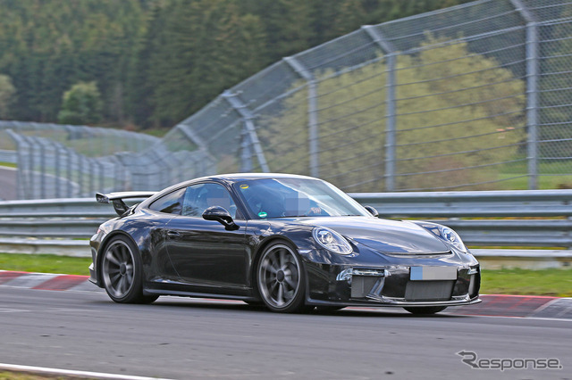 ポルシェ911 GT3 改良新型 スクープ写真