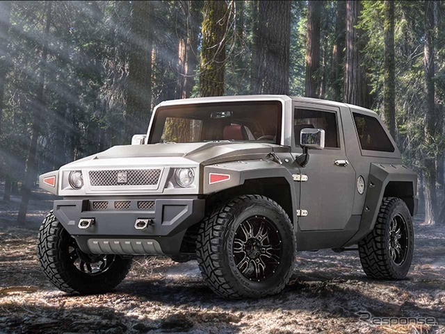 中国名「勇士 戦剣」ベース車である「Hummer HX」の面影が残る(ジョージ・パットンのホームページより)