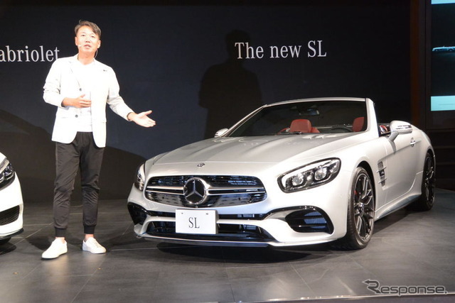 メルセデスベンツ SL 新型と、メルセデス・ベンツ日本 上野金太郎 社長