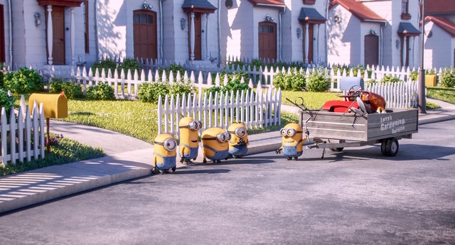 『ペット』同時上映『ミニオンズ：アルバイト大作戦』　(C)Universal Studios.