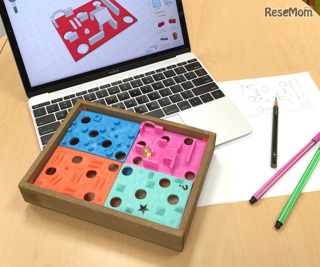 3Dプリンターでつくるビー玉迷路