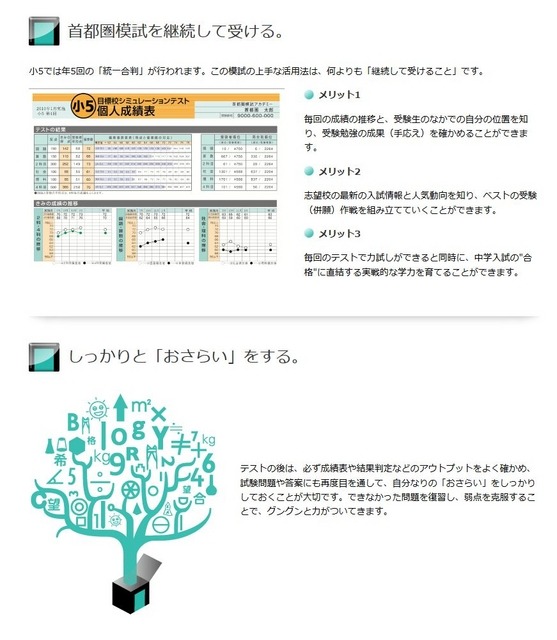 小5統一合判の特徴