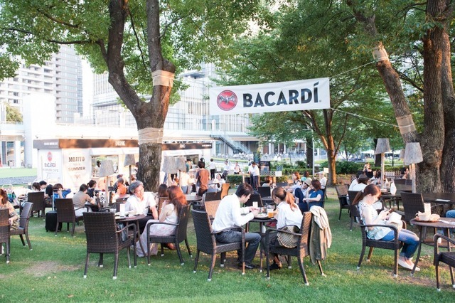 BACARDI MIDPARK CAFE（バカルディ ミッドパーク カフェ）昨年の様子