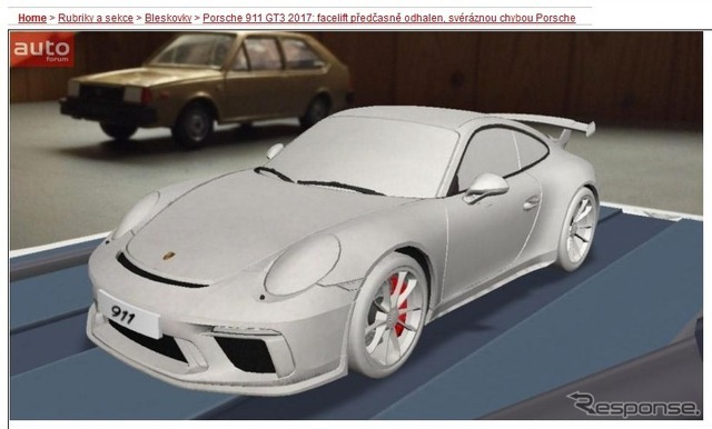 改良新型ポルシェ 911 GT3の姿をリークした『autoforum.cz』