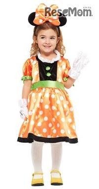 ディズニー パンプキンミニーキッズコスチューム 女の子 対応身長80-100cm 95846TAmazon販売価格：6,030円（9月15日発売予定、予約受付中）
