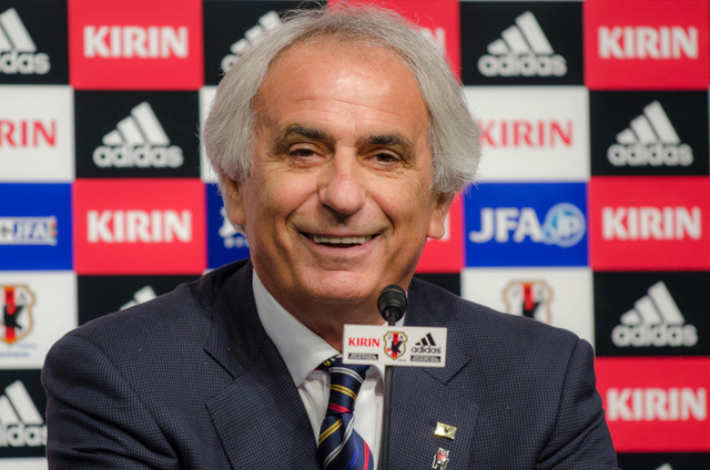 サッカー日本代表を発表するバヒド・ハリルホジッチ監督（2016年8月25日）