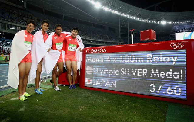 陸上男子400mリレーで日本代表が銀メダルを獲得（2016年8月19日）