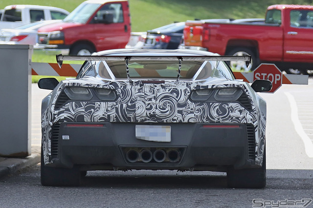 シボレー　コルベット C7 ZR1 スクープ写真