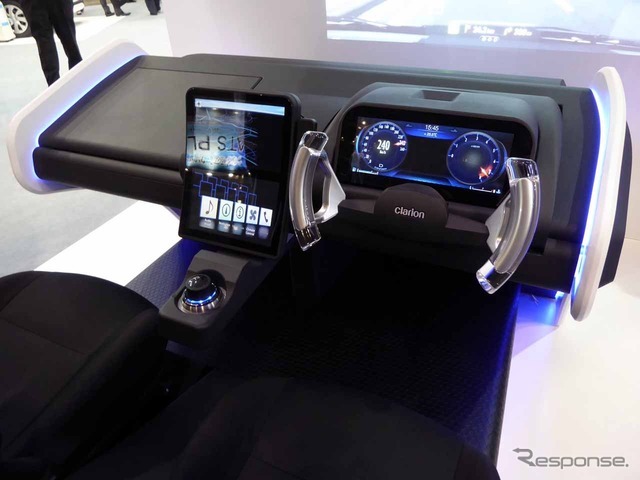 先進の統合型HMIが体感できるキャビン型モックアップによる『Smart Cockpit』
