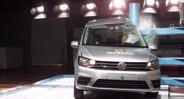ユーロNCAPの新型VWキャディ の衝突テスト