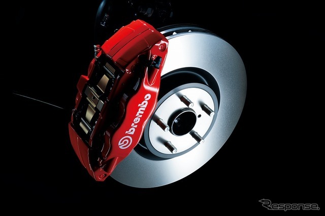 brembo製4輪ベンチレーテッドディスクブレーキ