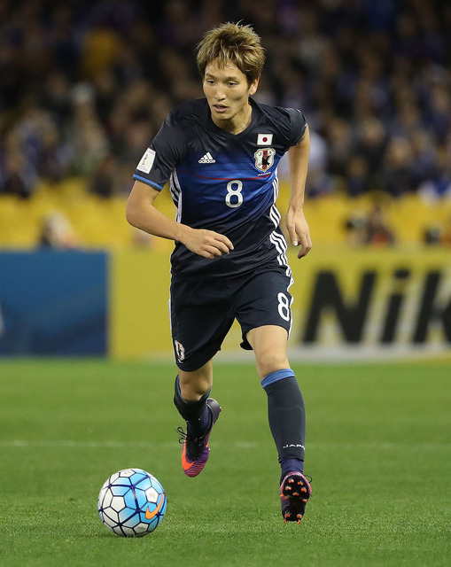 サッカー日本代表の原口元気 参考画像（2016年10月11日）