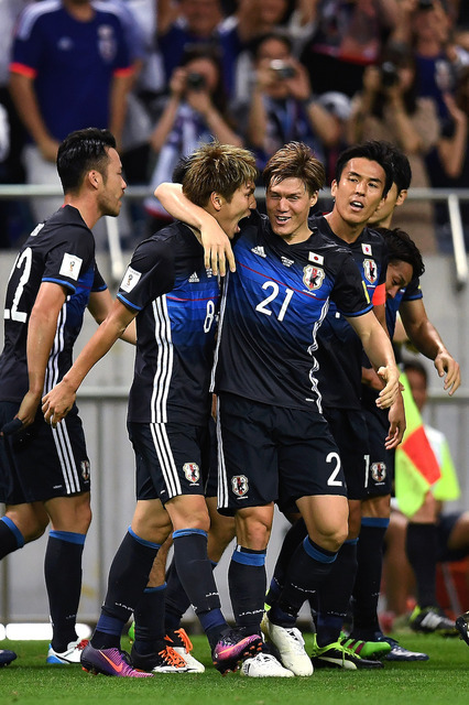 酒井高徳らサッカー日本代表メンバー（2016年10月6日）