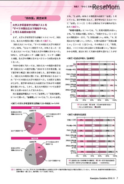 「ひらく　日本の大学」（一部）