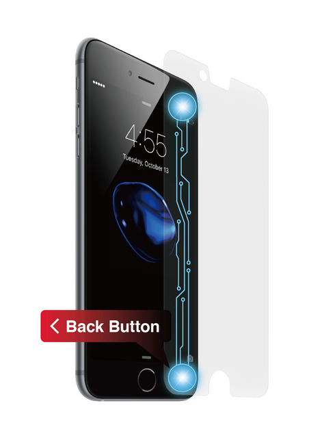 iPhoneに見えない「戻る」ボタンを追加する液晶保護フィルム「「Halo Back SSF」