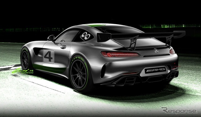 メルセデスAMG GT4の予告スケッチ