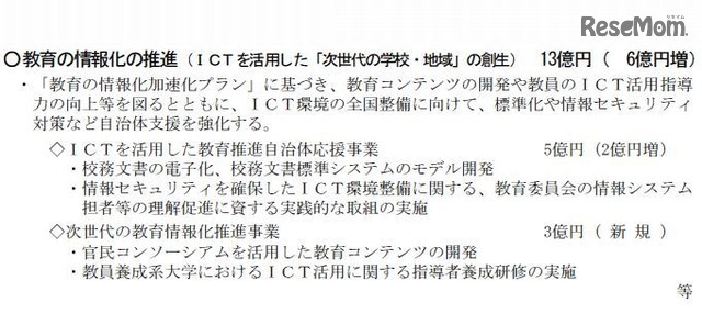 教育の情報化の推進